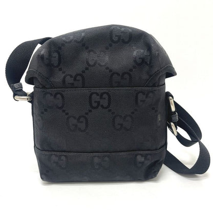 Gucci Shoulder Bag Off the Grid Nylon Leather Black
