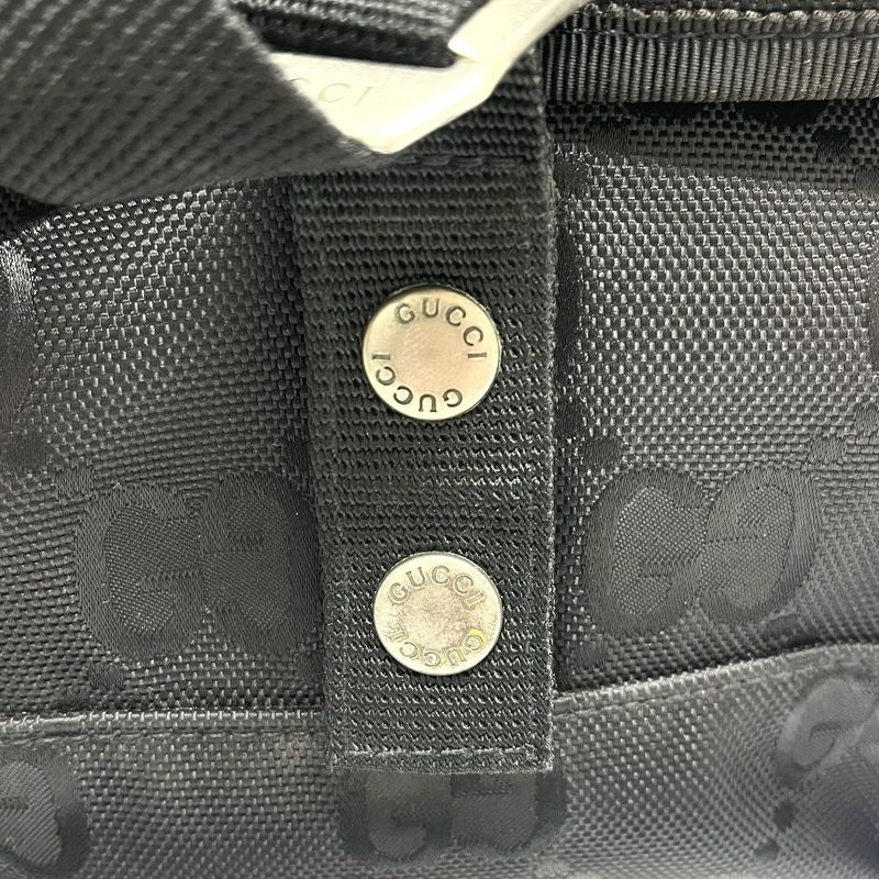 Gucci Shoulder Bag Off the Grid Nylon Leather Black