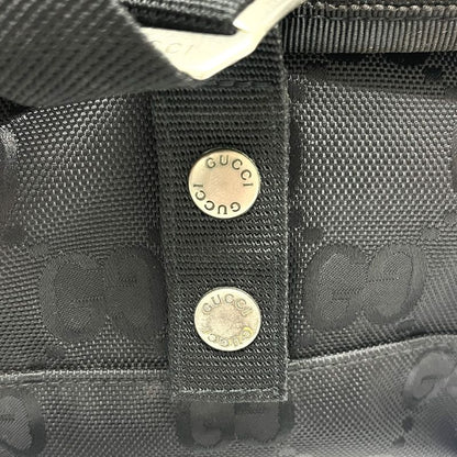 Gucci Shoulder Bag Off the Grid Nylon Leather Black
