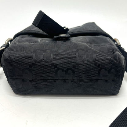 Gucci Shoulder Bag Off the Grid Nylon Leather Black