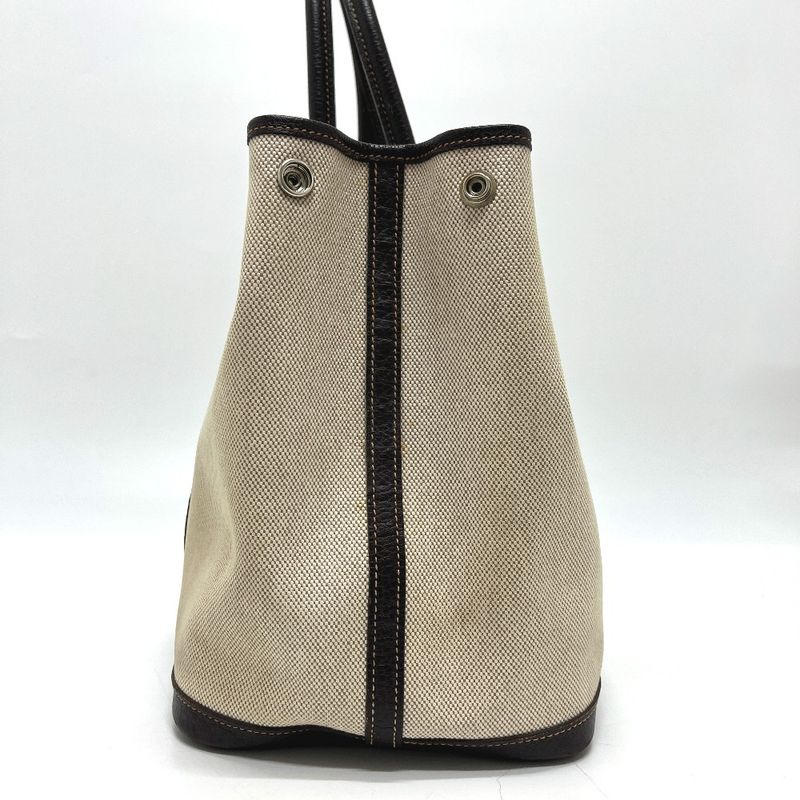 Hermes Tote Garden Party PM Toile Ash Beige