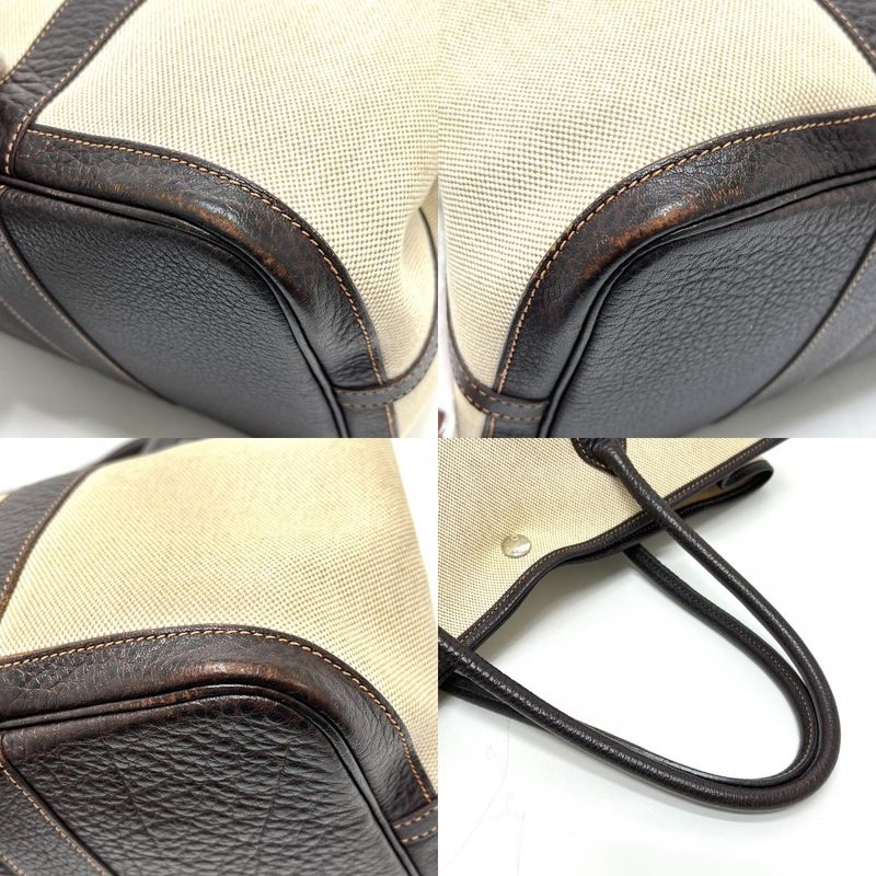 Hermes Tote Garden Party PM Toile Ash Beige