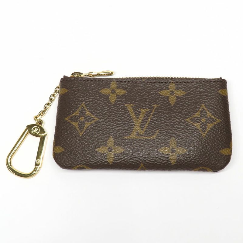Louis Vuitton Card Key Case Pochette Cles Monogram Brown Mini