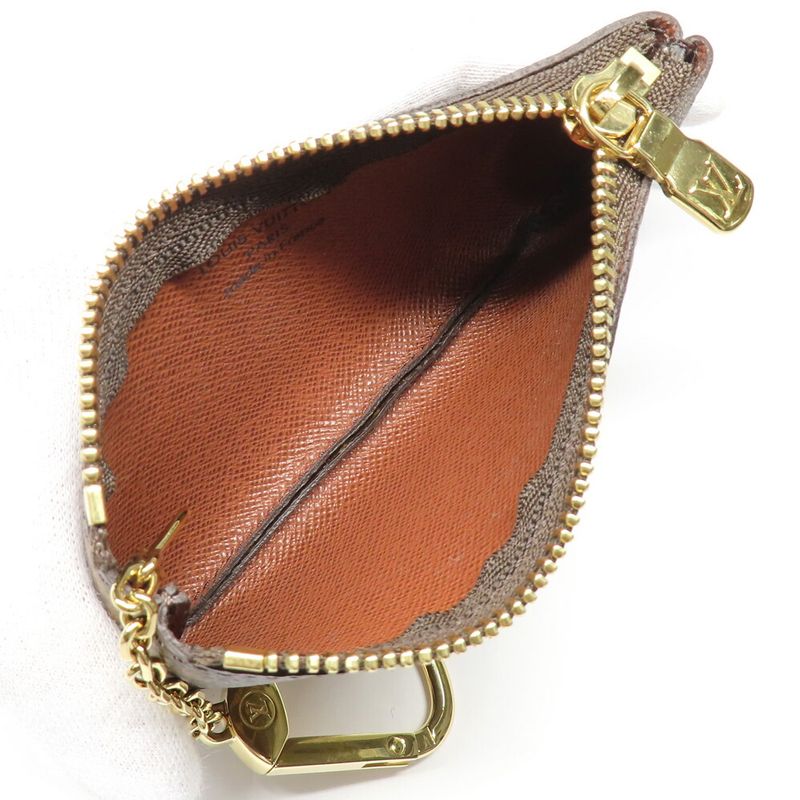 Louis Vuitton Card Key Case Pochette Cles Monogram Brown Mini