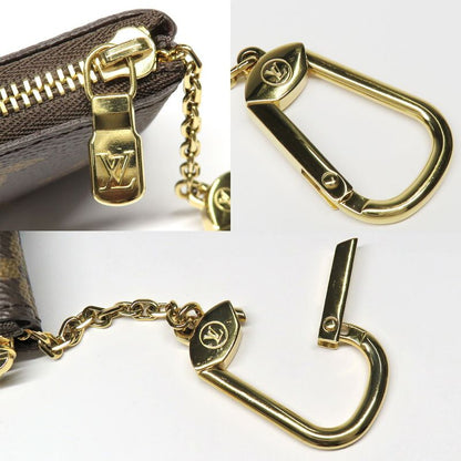 Louis Vuitton Card Key Case Pochette Cles Monogram Brown Mini