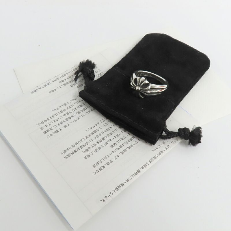 Chrome Hearts Ring Small Cutout CH Plus 925 Sterling Silver with Invoice