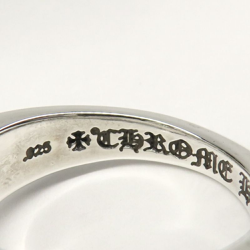 Chrome Hearts Ring Small Cutout CH Plus 925 Sterling Silver with Invoice