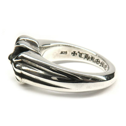 Chrome Hearts Ring Small Cutout CH Plus 925 Sterling Silver with Invoice