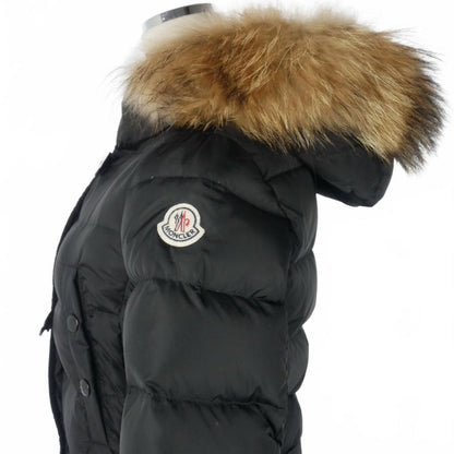 Moncler Down Coat Long Genevrier Nylon 00 Black