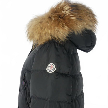 Moncler Down Coat Flagon Fragon Long Fur 00 Black