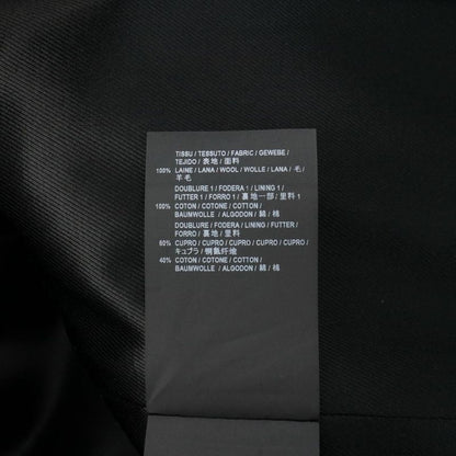 Saint Laurent Paris Wool Long Coat Fabric 34 Black