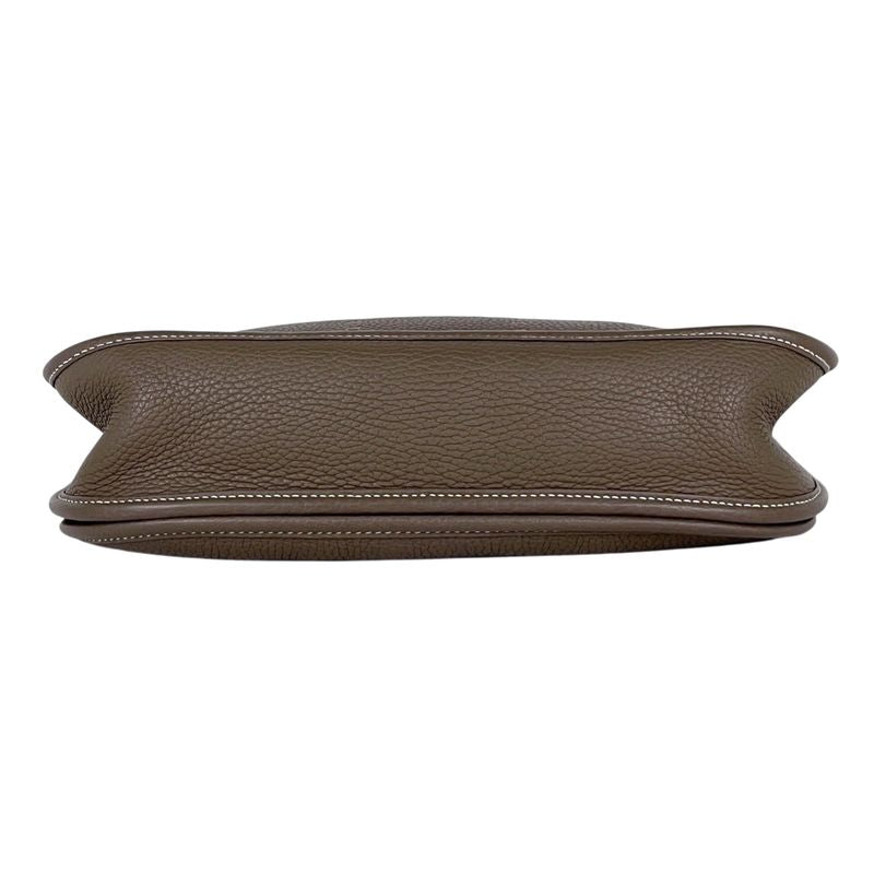 Hermes Evelyne 3 Hlogo PM Shoulder Bag Taurillon Clemence Etoupe