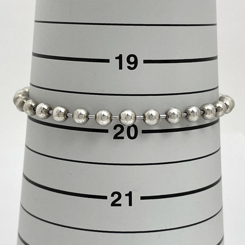 Gucci Ball Chain Bracelet Silver
