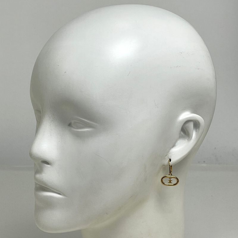 Celine Maillon Triomphe Mobile Earrings Swing Gold Plated
