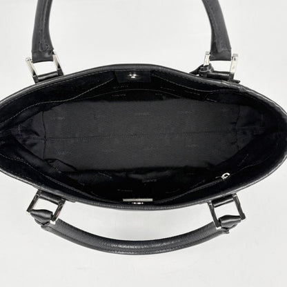Loewe Amazona Justa Tote Anagram Handbag Leather Black