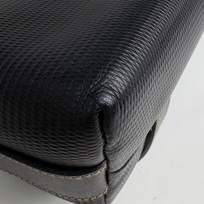Gucci Gglogo Shoulder Bag Ribbon Vintage Black