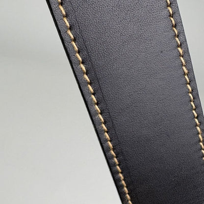 Gucci Gglogo Shoulder Bag Ribbon Vintage Black