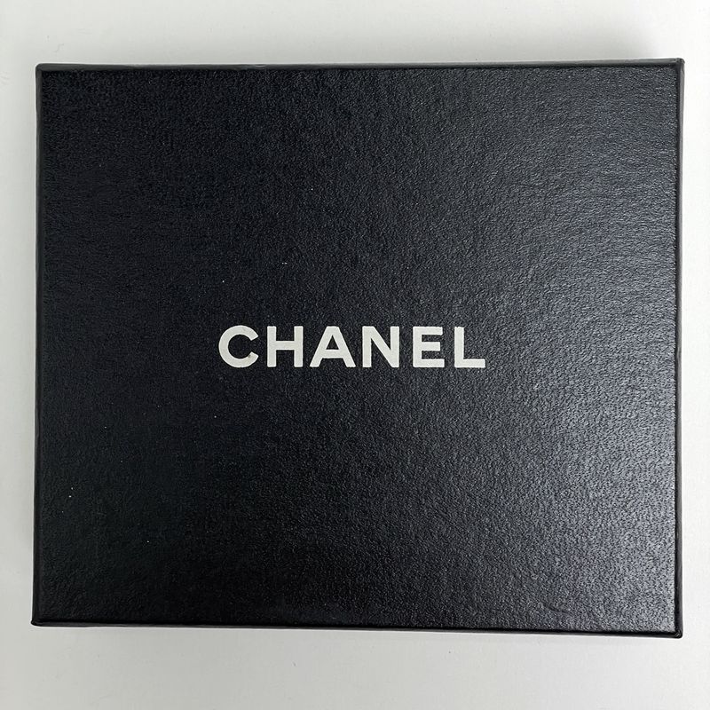 Chanel CC Logo Earrings Swing Large Gold Plated