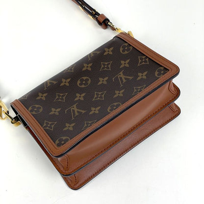 Louis Vuitton Dauphine Mini Crossbody Shoulder Bag Monogram Brown