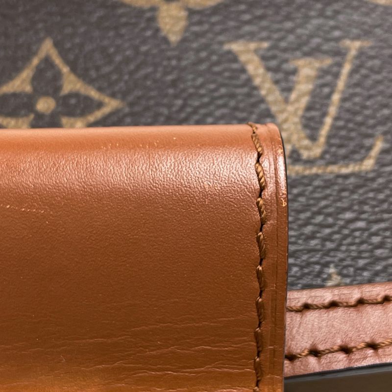 Louis Vuitton Dauphine Mini Crossbody Shoulder Bag Monogram Brown