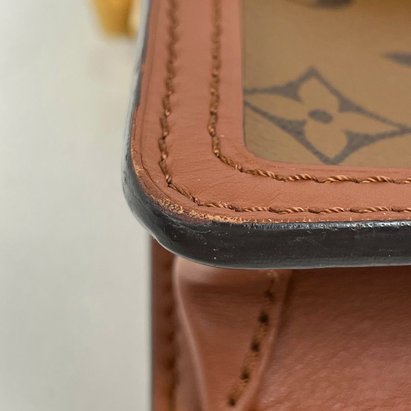 Louis Vuitton Dauphine Mini Crossbody Shoulder Bag Monogram Brown