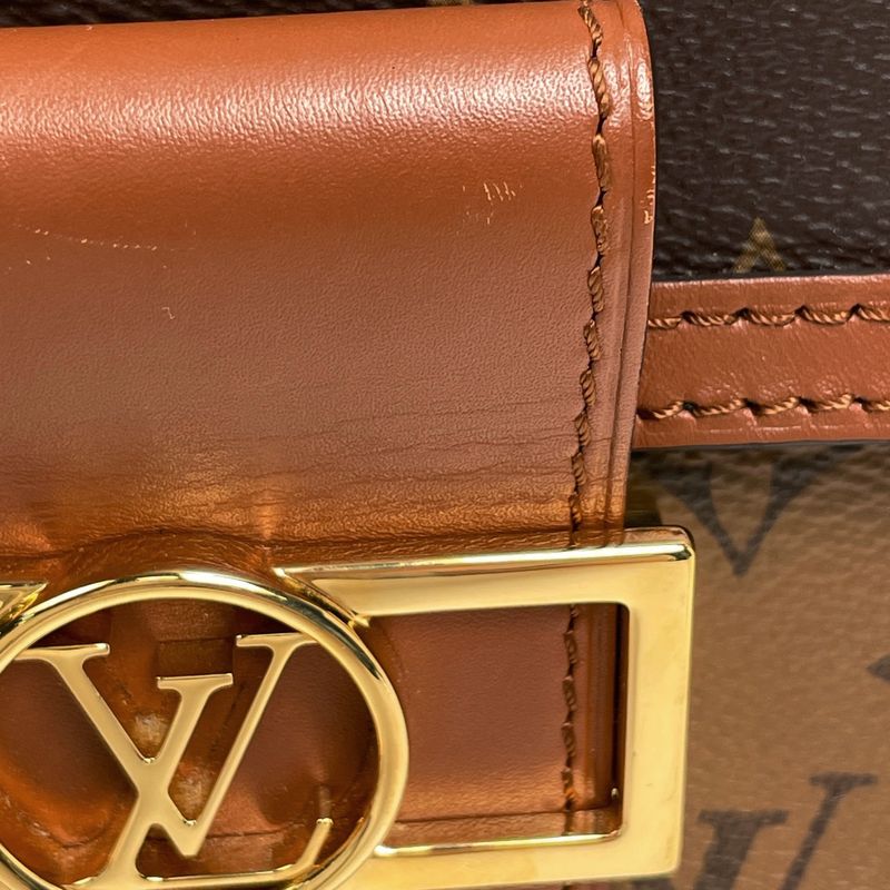 Louis Vuitton Dauphine Mini Crossbody Shoulder Bag Monogram Brown