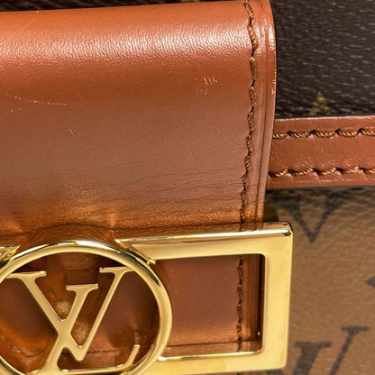 Louis Vuitton Dauphine Mini Crossbody Shoulder Bag Monogram Brown