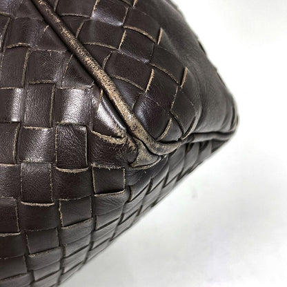 Bottega Veneta Intrecciato Second Bag Handbag Leather Brown