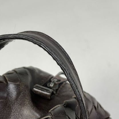Bottega Veneta Intrecciato Second Bag Handbag Leather Brown