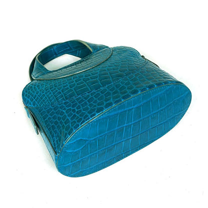 Bvlgari Mini Handbag Leather Blue