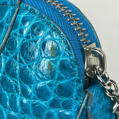 Bvlgari Mini Handbag Leather Blue