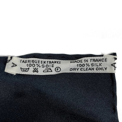 Hermes Carre 90 le Sacre du Printemps Spring Festival Scarf Silk Black Yellow
