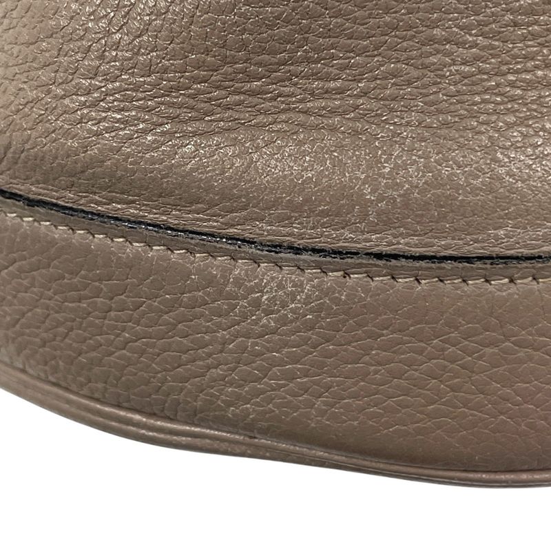 Hermes Lunch Shoulder Drawstring Perforated Hlogo Bag Taurillon Clemence Tourti