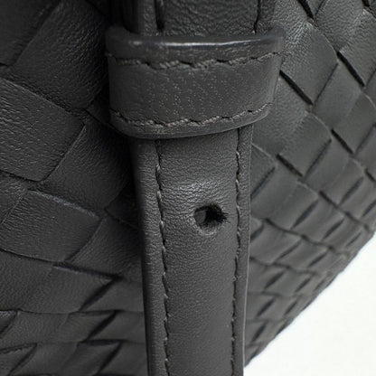Bottega Veneta Intrecciato Handbag Nappa Braided Leather Gray