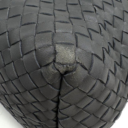Bottega Veneta Intrecciato Handbag Nappa Braided Leather Gray