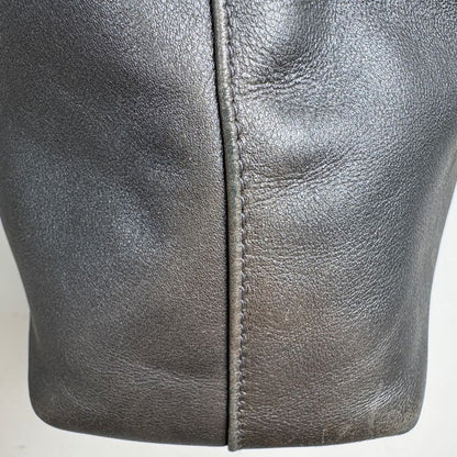Dior Maris Pearl Handbag Leather Gray