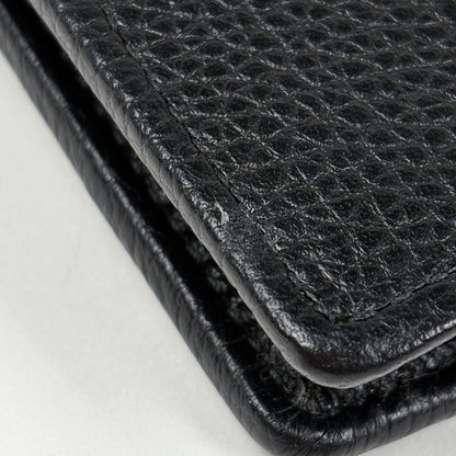 Gucci Soho Chain Wallet 2-Way Clutch Shoulder Bag Leather Black