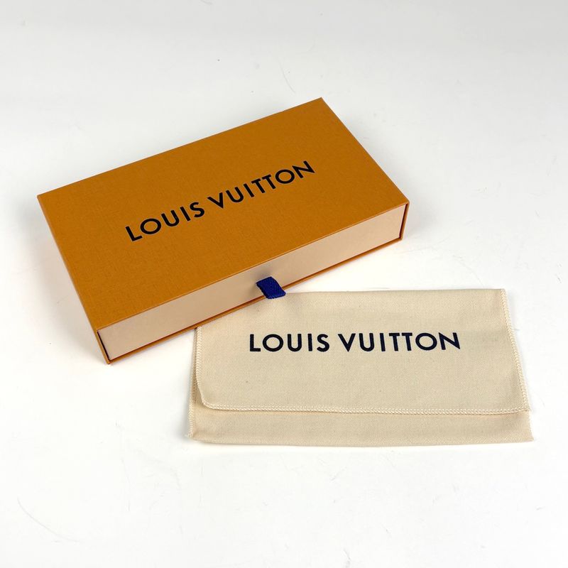 Louis Vuitton Portefeuille Clemence Zip Around Wallet Monogram Brown Fuchsia