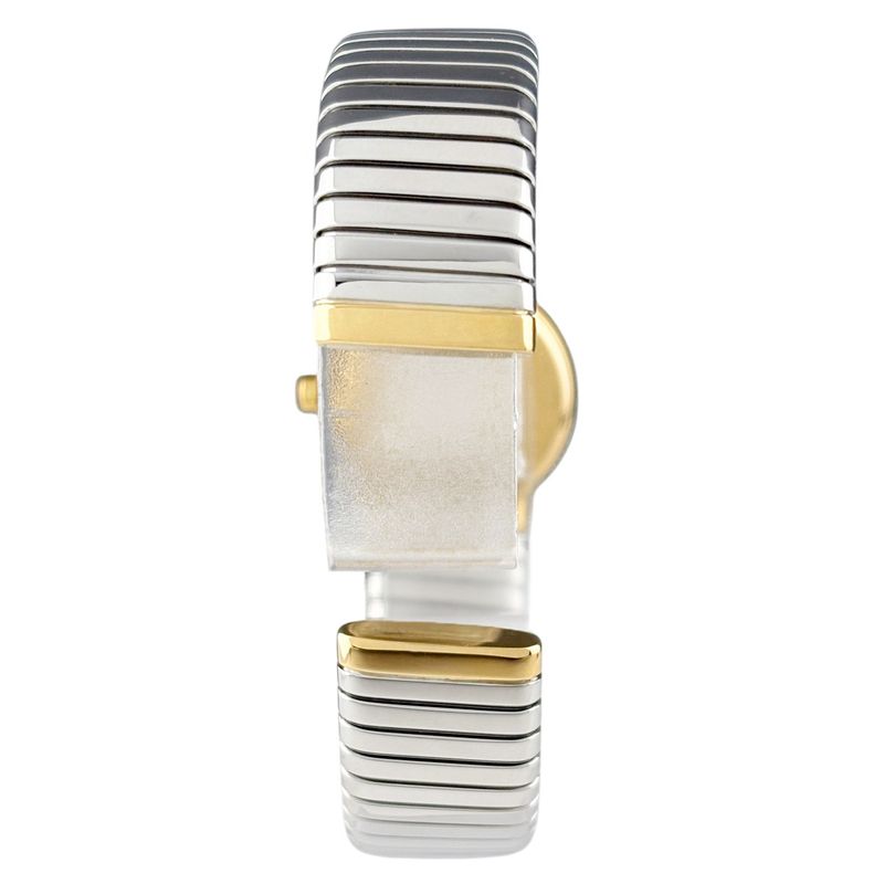 Bvlgari Tubogas Watch SS YG Quartz Black