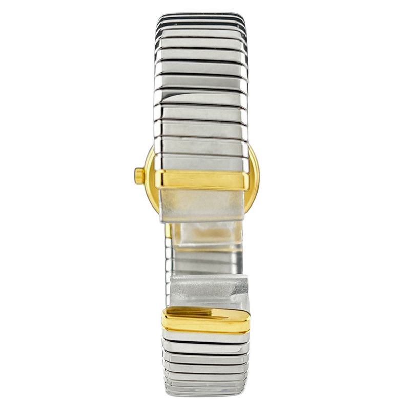 Bvlgari Tubogas Watch SS YG Quartz Black