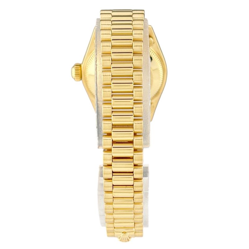 Rolex Datejust Milliard Diamond Watch YG Ruby Automatic Winding Champagne Gold