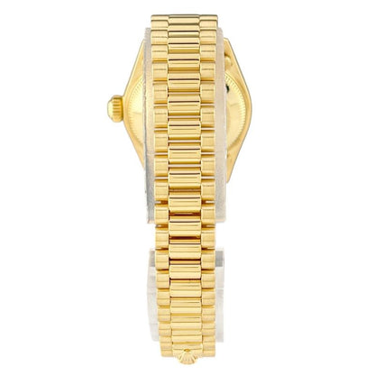 Rolex Datejust Milliard Diamond Watch YG Ruby Automatic Winding Champagne Gold