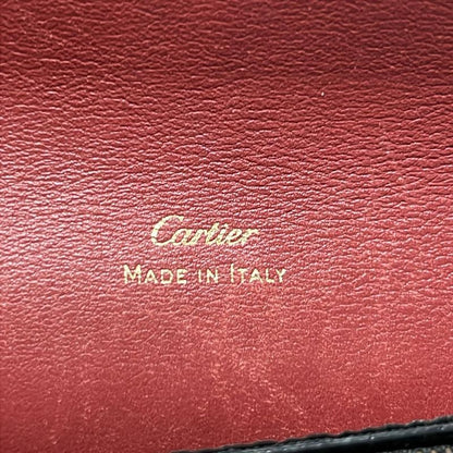 Cartier Wallet Garland de Red Gold Leather