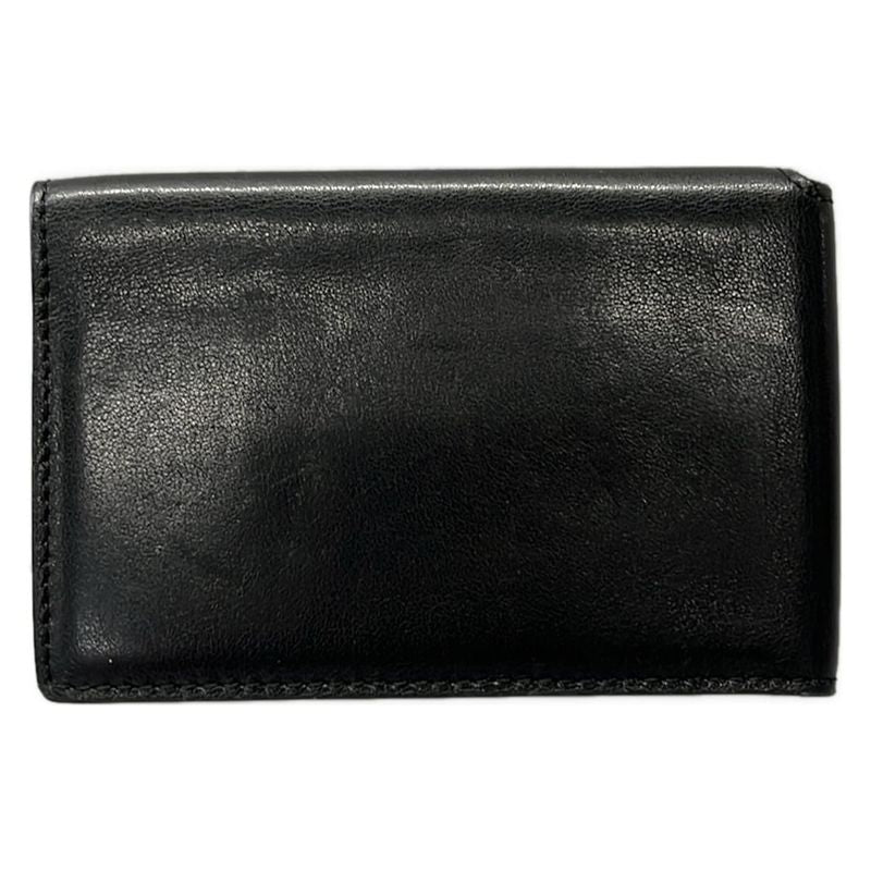 Gucci Business Card Holder Black Leather