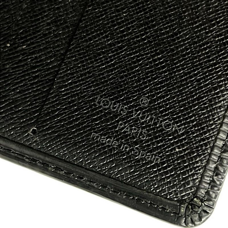 Louis Vuitton Billfold Epi Card Holder Cles Noir Black Leather Wallet