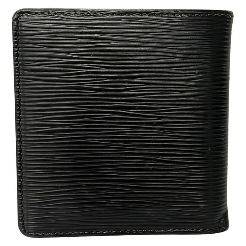 Louis Vuitton Billfold Epi Card Holder Cles Noir Black Leather Wallet