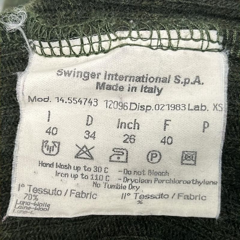Fendi Jeans Jacket Khaki Knit Long Sleeve