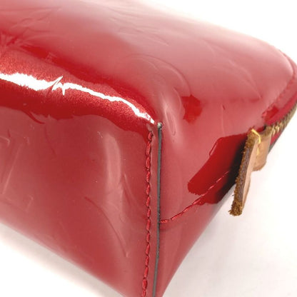 Louis Vuitton Makeup Pouch Pochette Cosmetic Monogram Vernis Cerise Red