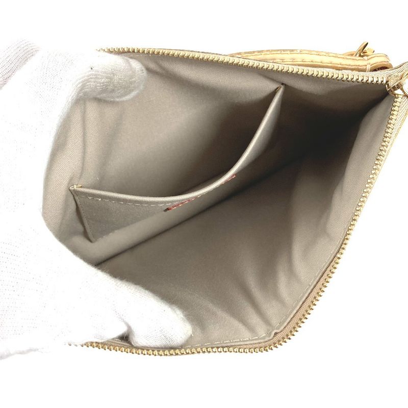 Louis Vuitton Handbag Pochette Plat Leather Gold