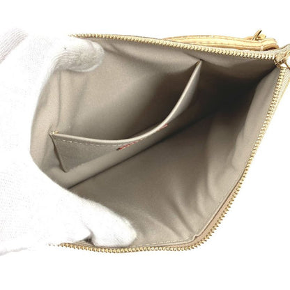 Louis Vuitton Handbag Pochette Plat Leather Gold